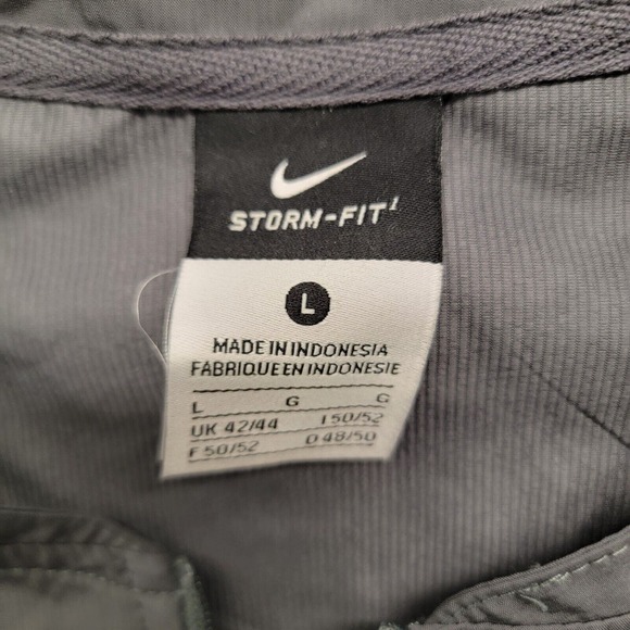 Nike Storm Fit Golf Pullover Mens Size Large Gray Blue Long Sleeve Windbreaker - Picture 2 of 13